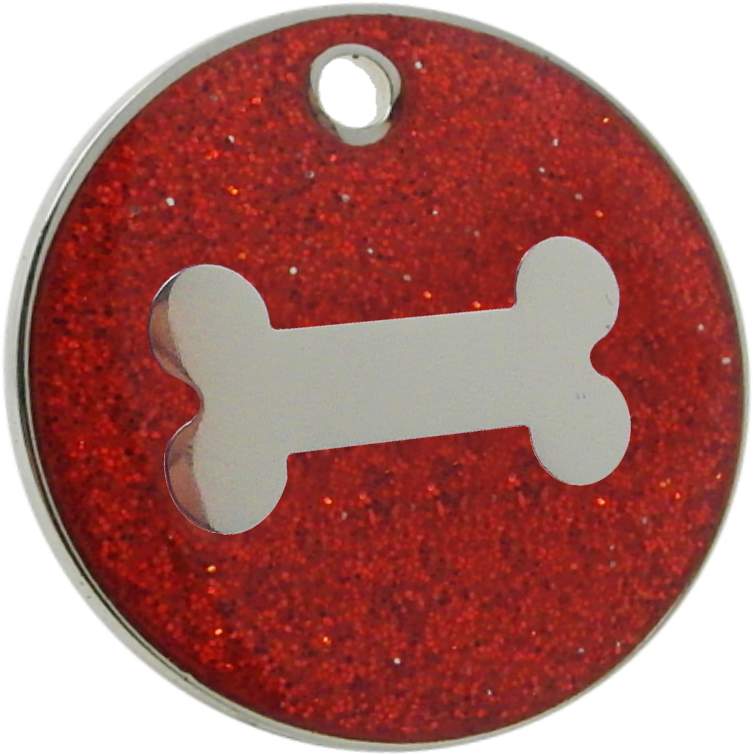 Glitter Pet Id Name Tag - Pet Tag (753x754), Png Download