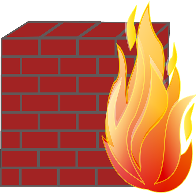 Firewall, Internet, Network, Icon, Symbol, Fire - Firewall Clipart (640x631), Png Download