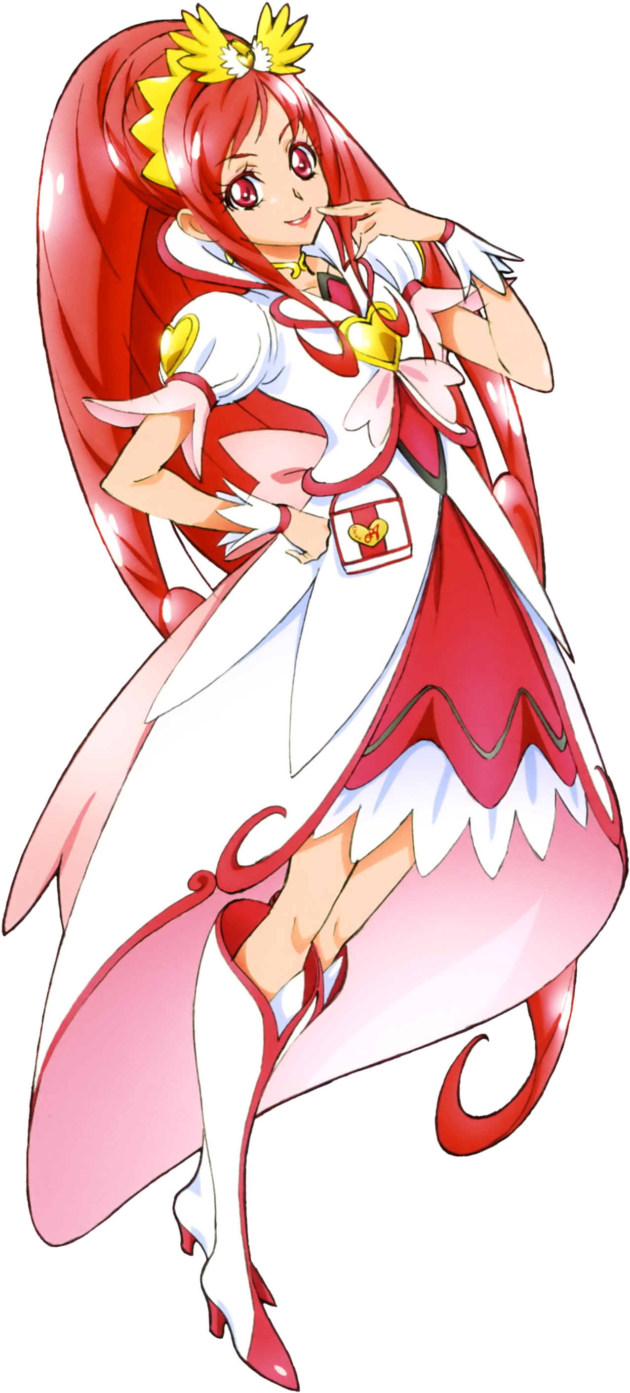 Glitter Ace Pose - Glitter Ace Glitter Force (1309x2840), Png Download