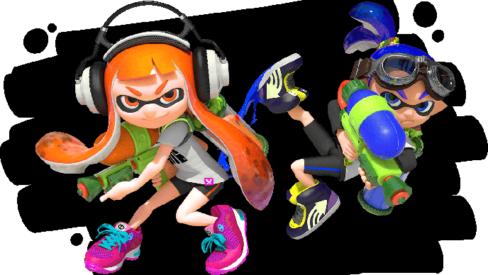 Inklings Splatoon - Inklings Mario Kart 8 (688x388), Png Download
