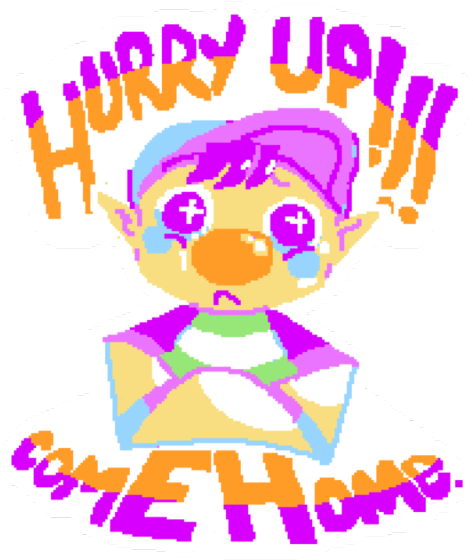 A Sticker I Designed Of Olimar's Son For My Best Bud - Tumblr (500x591), Png Download