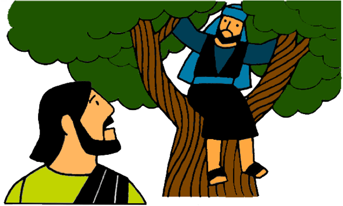 Zacchaeus And Jesus Clipart 2 By Devin - Jesus And Zacchaeus Clip Art (700x525), Png Download