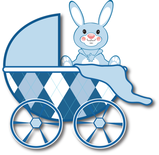 Free Baby Jesus Clipart Pictures Clipartix - Blue Stroller Clipart (640x625), Png Download