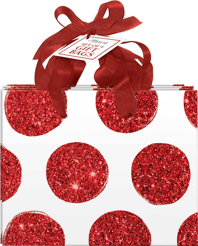 Red Bold Dot Small Gift Bags - Lady Jayne Gift Bag Seasons Tweetings Sm S/4 (1200x1200), Png Download