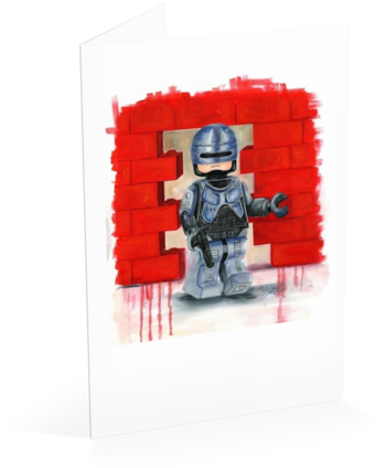 Robocop Card - Construction Set Toy (480x480), Png Download