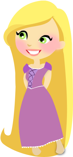 Rapunzel By Prinsess 329×565 Pixels - Rapunzel Vetor (329x565), Png Download