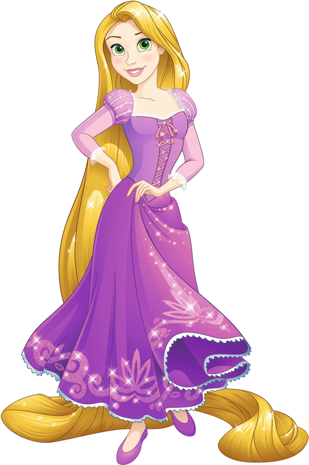 10 Rapunzel - Disney Princess 4 Shaped Puzzles (games/puzzles) (636x955), Png Download