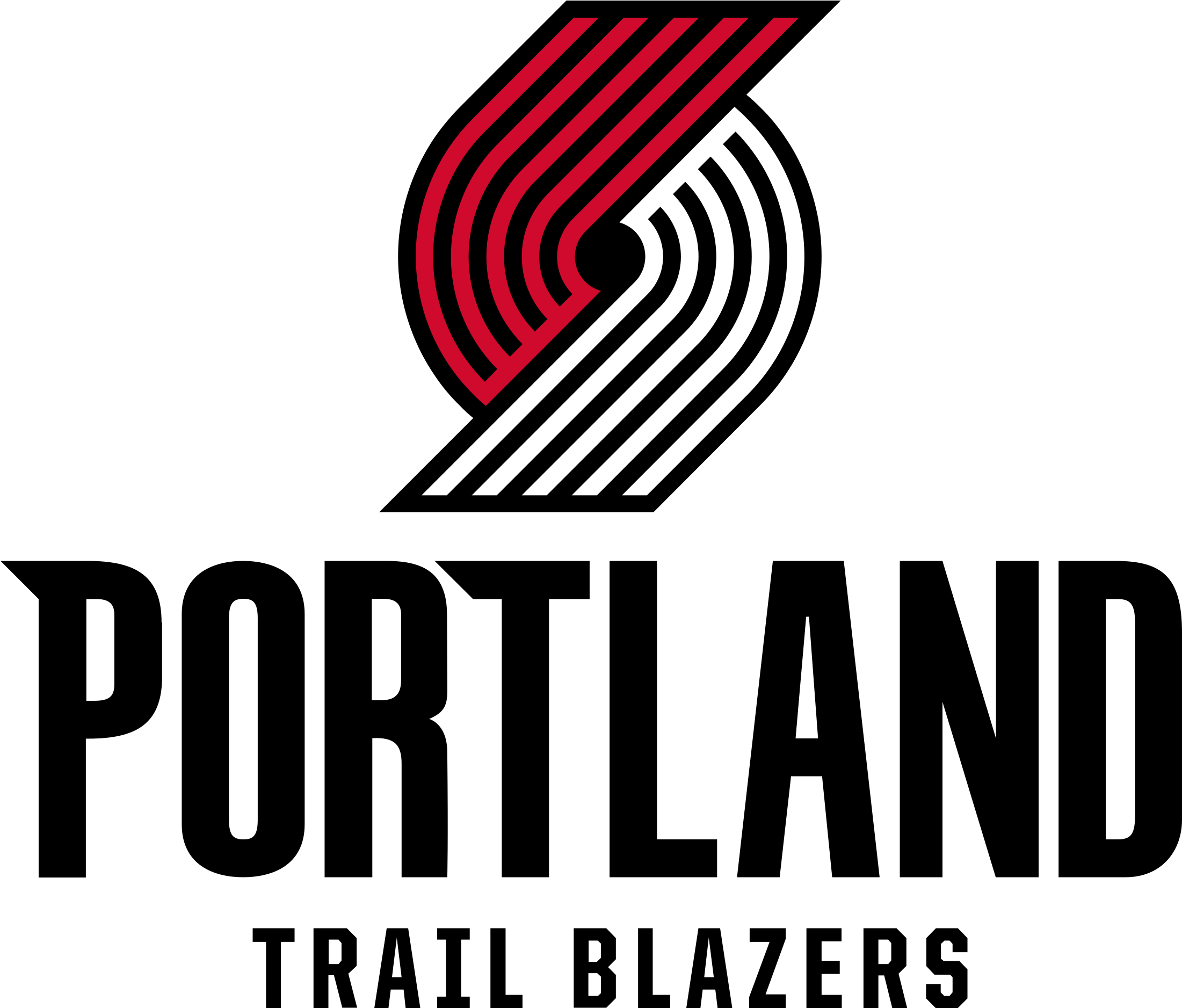 New Orleans Pelicans - Portland Trail Blazers Logo Png (1200x1025), Png Download