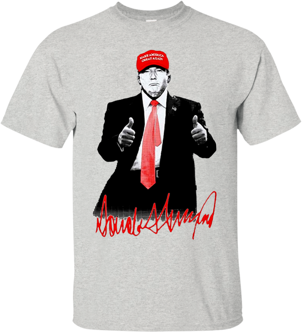 Donald Trump For President Signature Make America Great - Existence Is Pain Meeseeks Shirt (1155x1155), Png Download