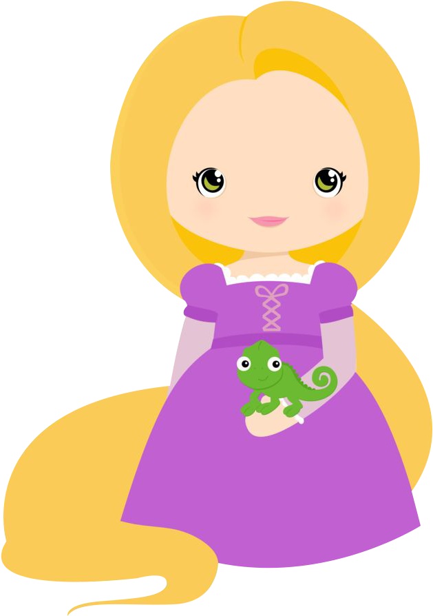 Bauzinho Da Web Ba Princesas Em Png - Cute Rapunzel Clipart (676x920), Png Download