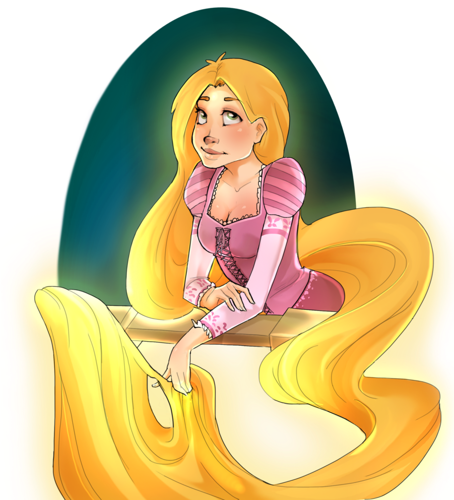 Rapunzel, Rapunzel By =kimberbee - Rapunzel Tumblr Fanart (900x1089), Png Download