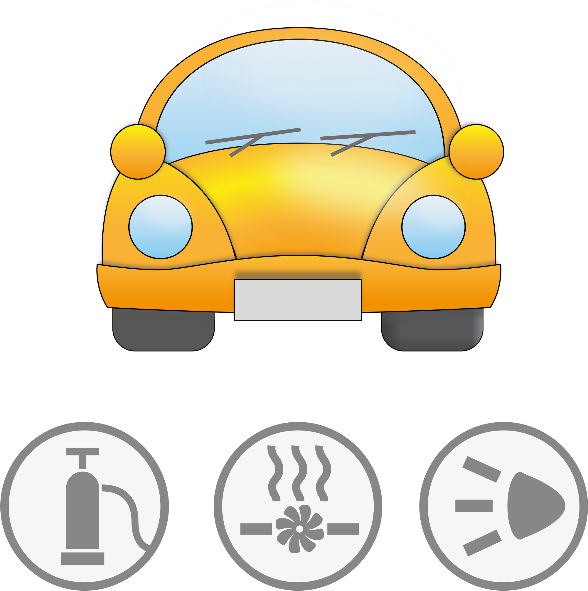 This Free Icons Png Design Of Yellow Car With Symbolic (2003x2011), Png Download