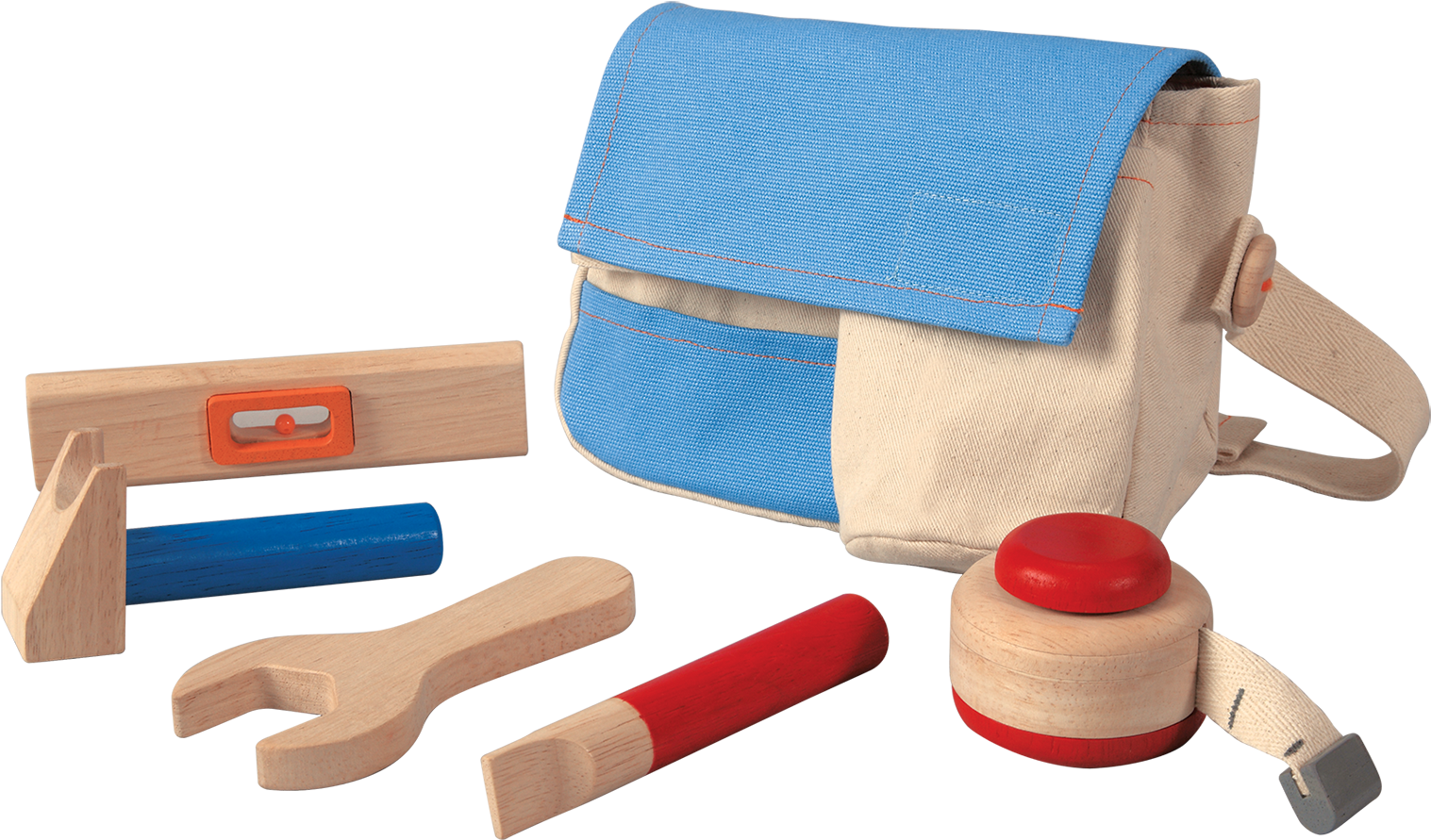 3462 Tool Belt - Plan Toys Planactivity Tool Belt Play Set (1654x1051), Png Download