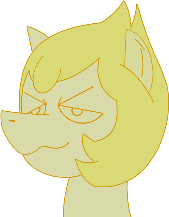 Combatkaiser, Ponified, Safe, Simple Background, Smug, - Cartoon (734x850), Png Download