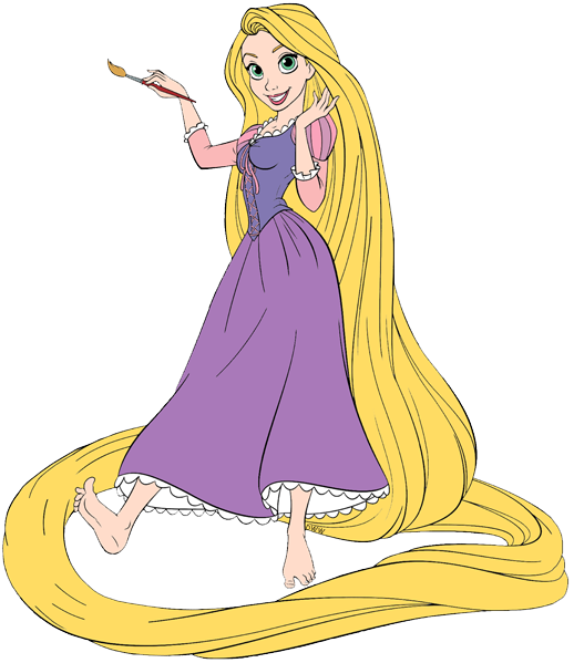 Tangled Clip Art 2 - Rapunzel Clipart (518x599), Png Download