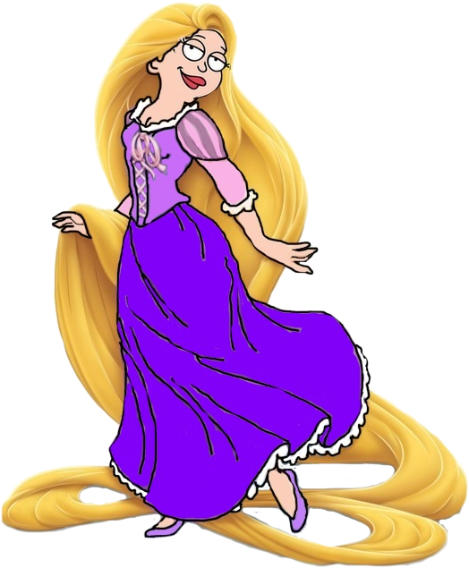 Francine Smith As Princess Rapunzel - Stan Smith And Francine (556x670), Png Download