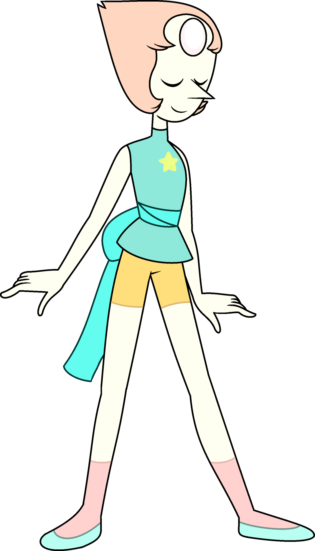 Pearl Steven Universe Su Crystal Gem Gem - Steven Universe Pearl Citrine (1098x1920), Png Download