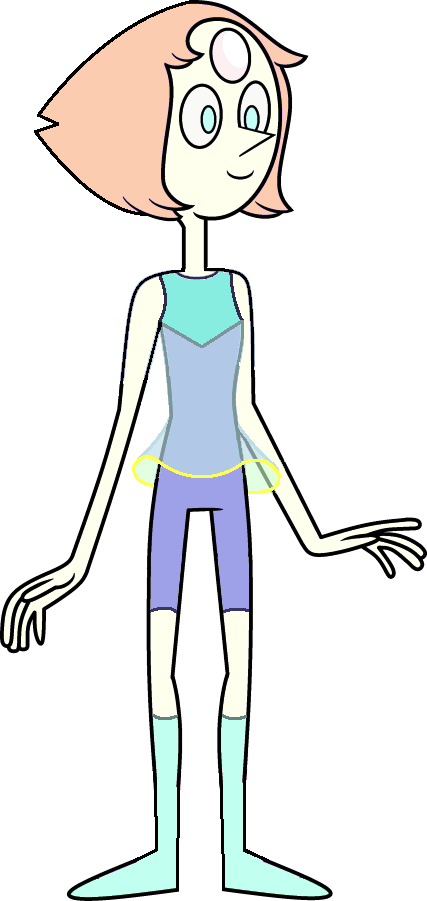 Older/younger Pearl Outfit From A Flashback In "sworn - Pearl Flashback Steven Universe (427x901), Png Download