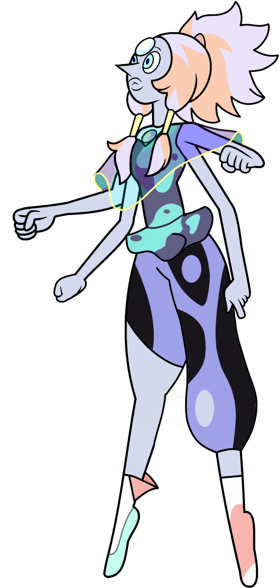 First Time Pearl And Amethyst Fused, Like Cotton Candy - Steven Universe Cotton Candy Pearl (1153x1920), Png Download