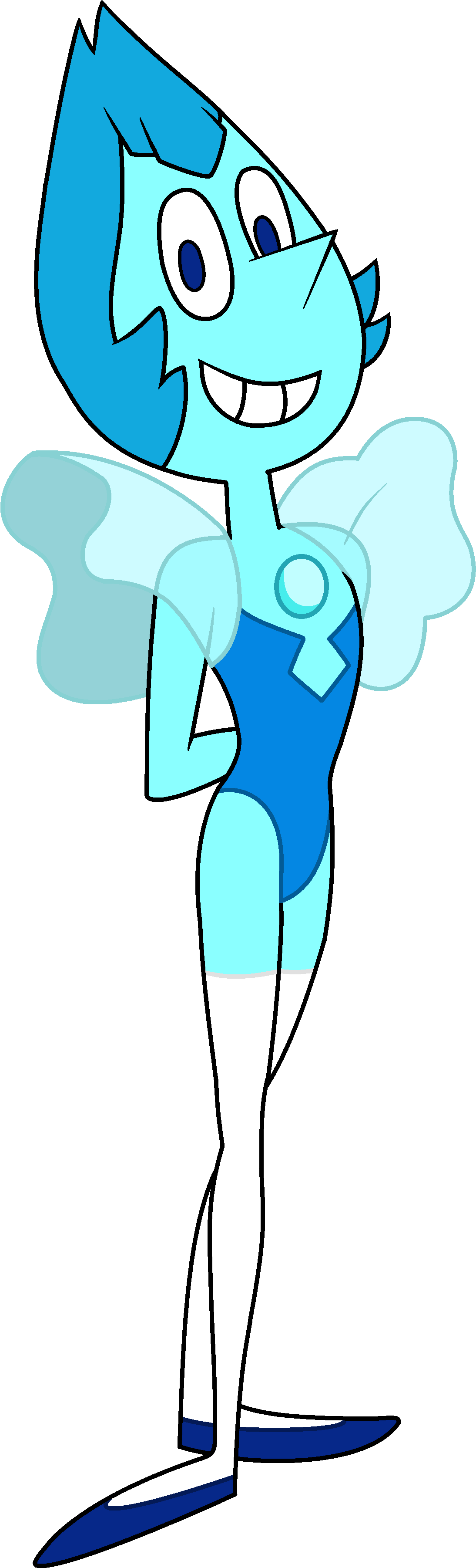 Steven Universe Pearl Voice Actor Download - Steven Universe Aquamarine Pearl (1483x3847), Png Download