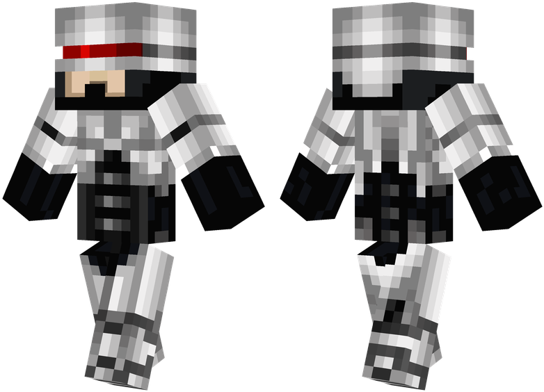 Download Robocop - Raven Minecraft Skin - Full Size PNG Image - PNGkit