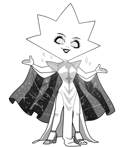 White Diamond Steven Universe Original (500x500), Png Download