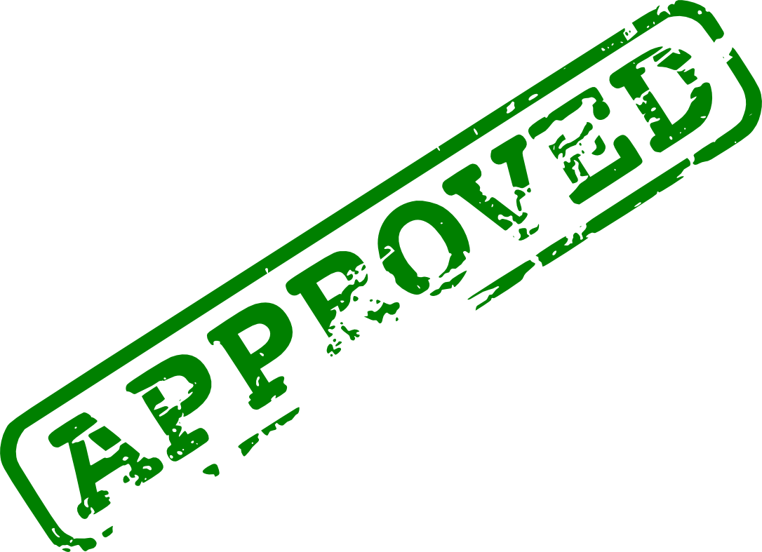 Free Download - Green Approved Stamp Png (1086x787), Png Download