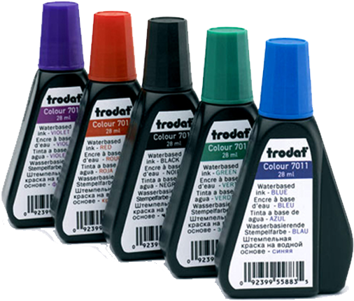 Office And Special Uses - Trodat Stamp Pad Ink (517x697), Png Download