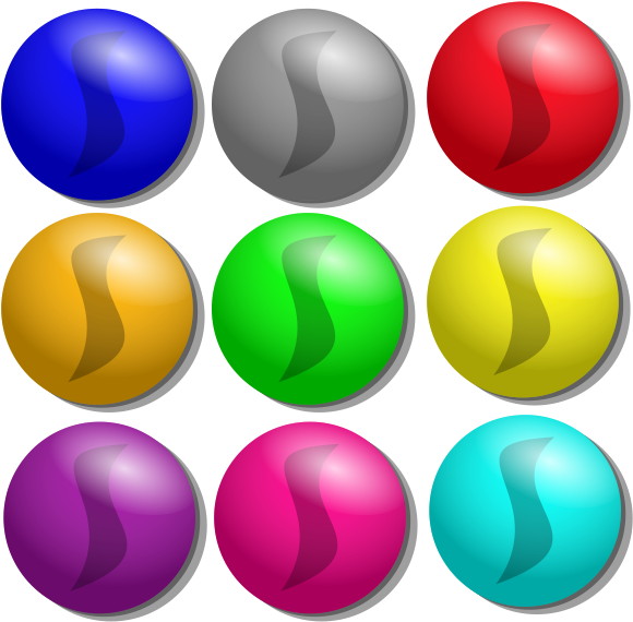 Game Marbles Dots Clipart Png (600x600), Png Download