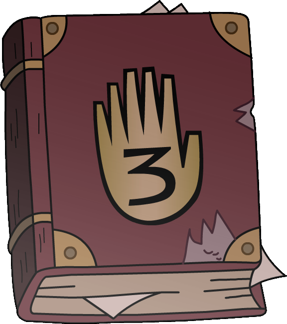 3 Gravity Falls - Diário 3 Gravity Falls (576x650), Png Download