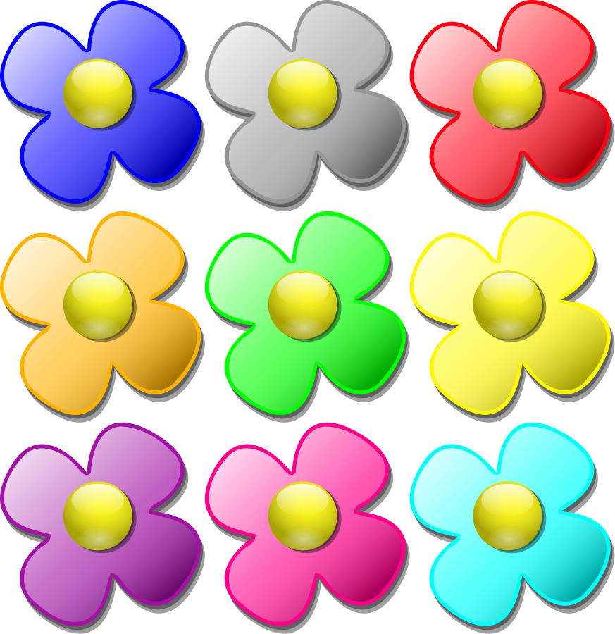 How To Set Use Game Marbles Flowers Clipart (873x900), Png Download