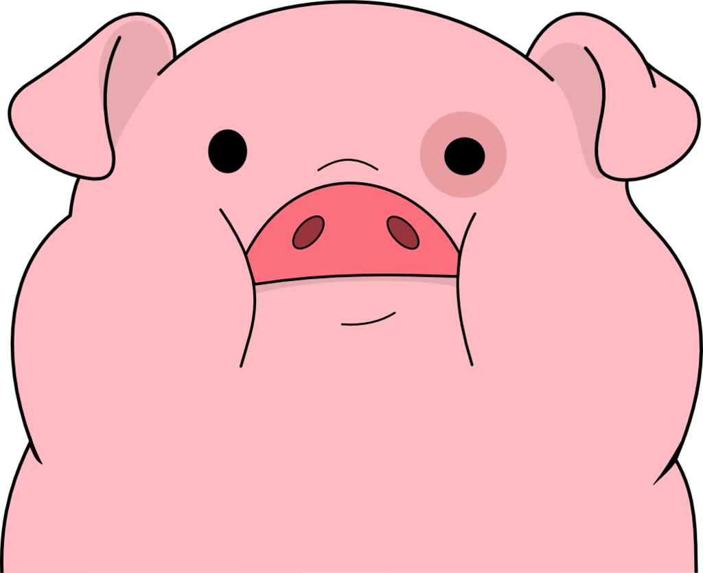 Picture Transparent Stock Gravity Drawing Pig - Gravity Falls Pig Png (1024x834), Png Download