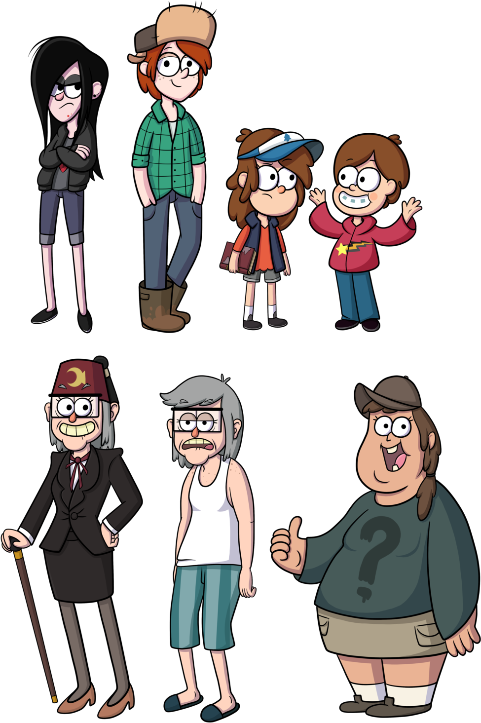 Gravity Fall Grown Up (1024x1503), Png Download