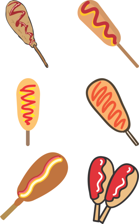 Hot Dog Corn Dog Computer Icons American Cuisine Food (468x750), Png Download