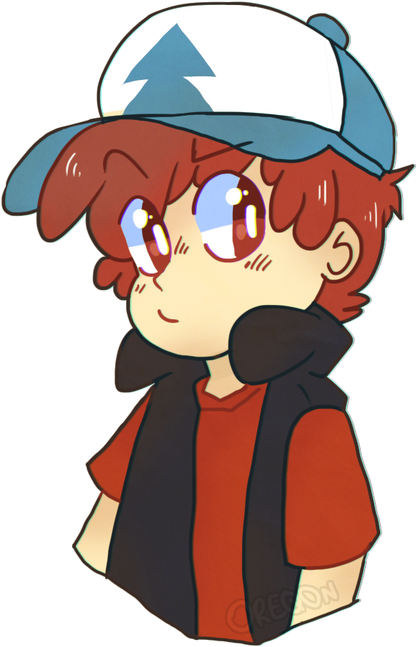 Transgender Drawing Gravity Falls - Drawing (624x948), Png Download