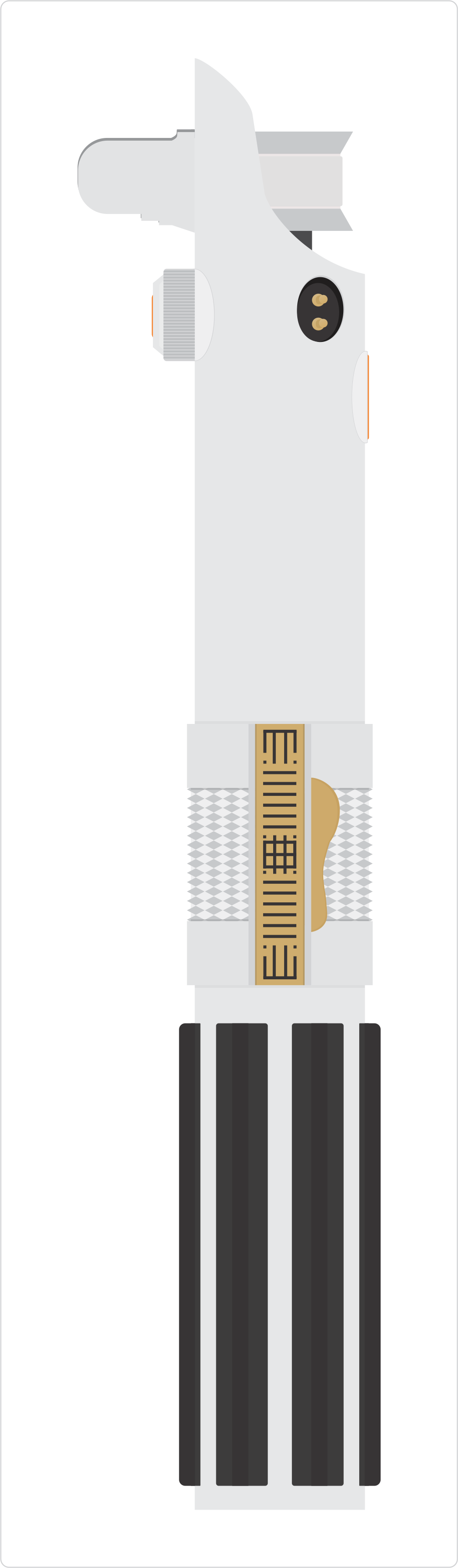 Several Versions Were Made, Including The Static Hilt, - Cylinder (1006x3444), Png Download