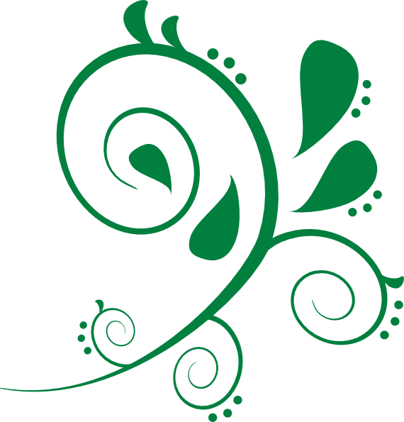 How To Set Use Green Swirl Clipart (570x595), Png Download