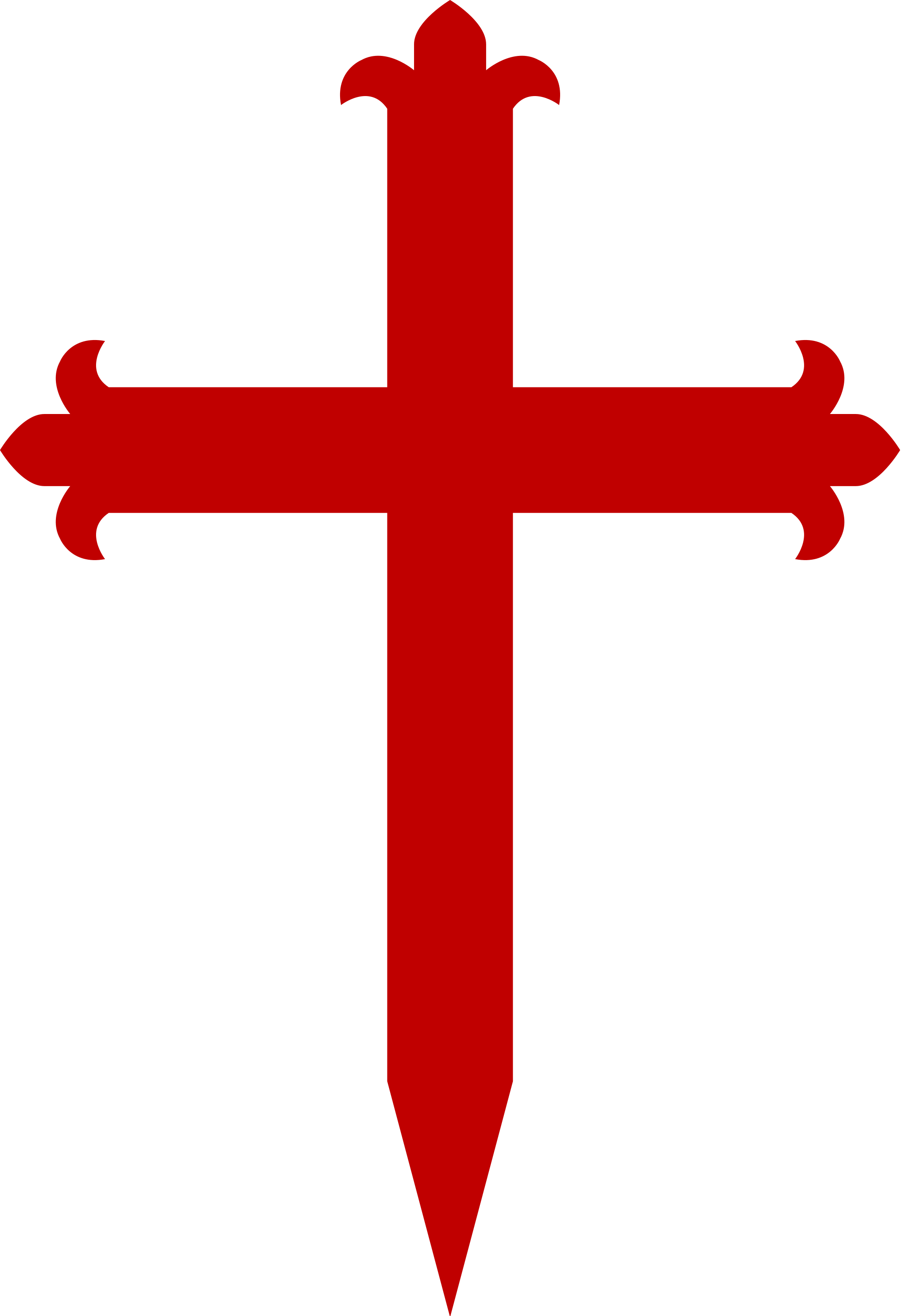 File St James Cross Graphic Black And White Library - Cross Of St James (2000x2918), Png Download