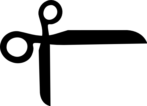 Freeuse Stock Wojo Scissors Clip Art At Clker Com - Hair (600x433), Png Download