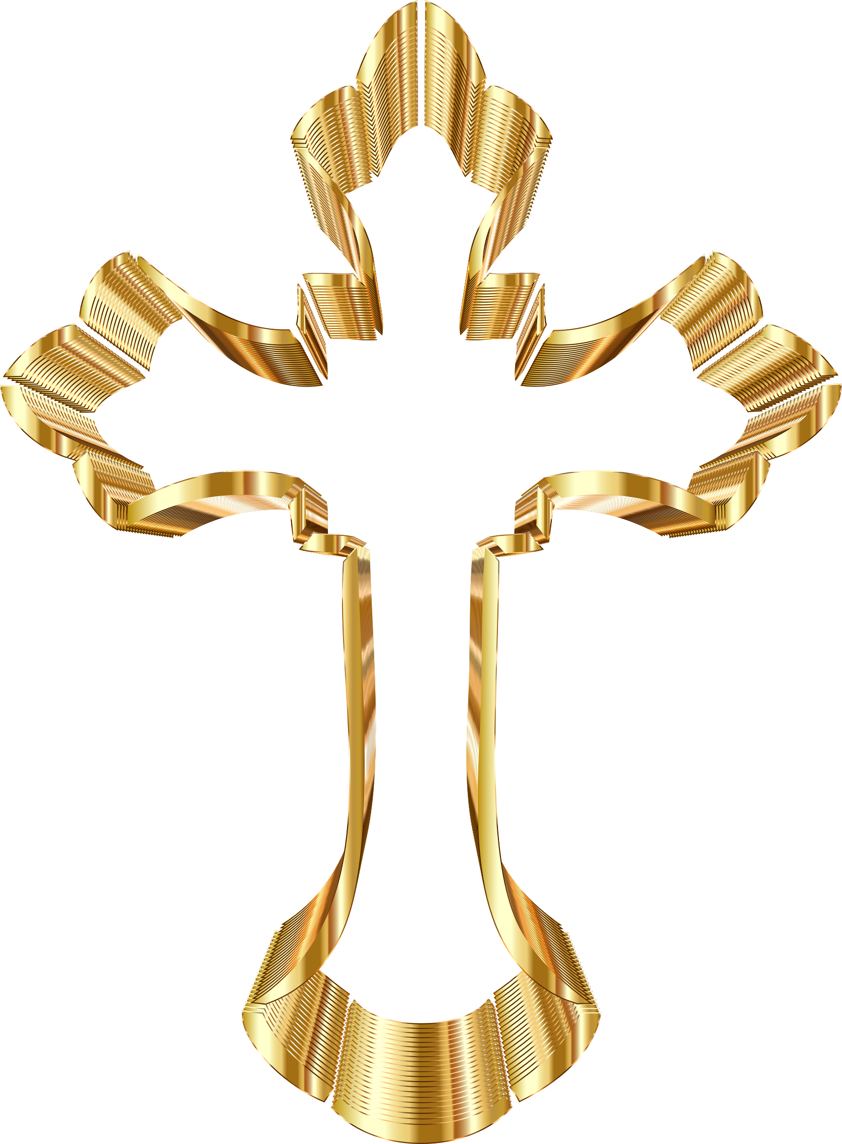 28 Collection Of Catholic Cross Clipart Gold - Catholic Cross No Background (1674x2276), Png Download