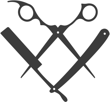 Barber Scissors Png Download - Scissors And Razor Png (384x357), Png Download
