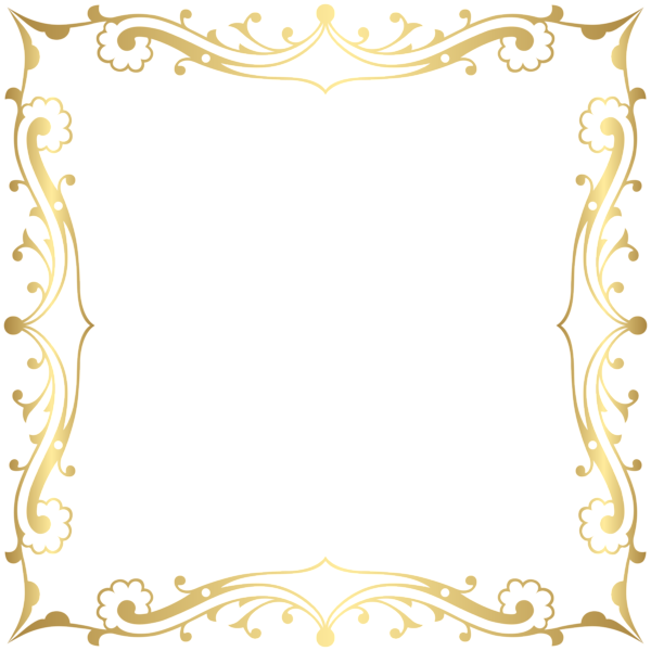 Image Black And White Library Decorative Frame Transparent - Decorative Frame Png (600x600), Png Download
