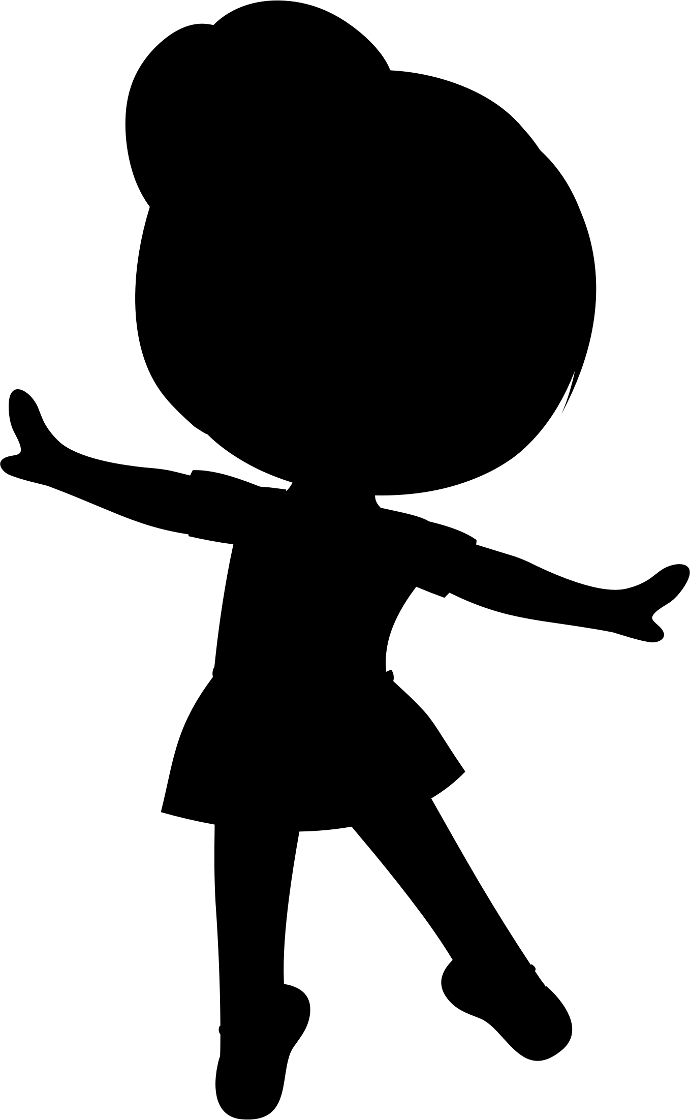 This Free Icons Png Design Of Little Girl Ballerina (1358x2204), Png Download