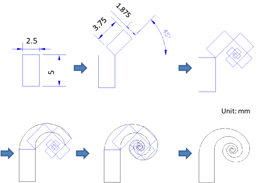 Photomask Design Procedure For A Swirl Shaped Ipmc - Diagram (850x604), Png Download
