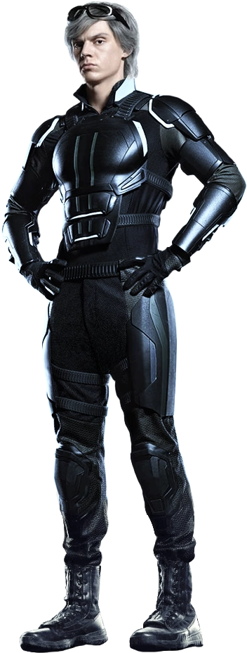 Quicksilver - Quicksilver X Men Suit (364x945), Png Download