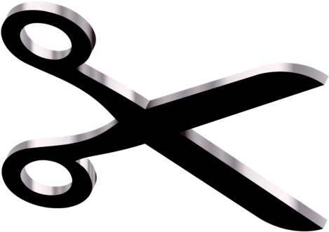 Scissors Computer Icons Hairdresser Barber Music Download - Kéo Cắt Tóc Vector (484x340), Png Download