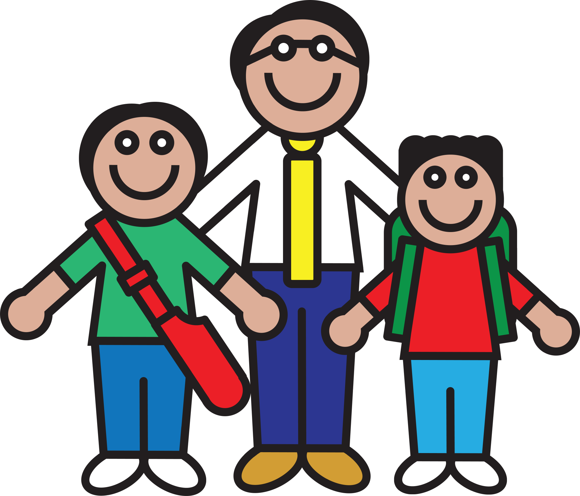 Son Clipart - Male Teacher Clip Art (2000x1710), Png Download