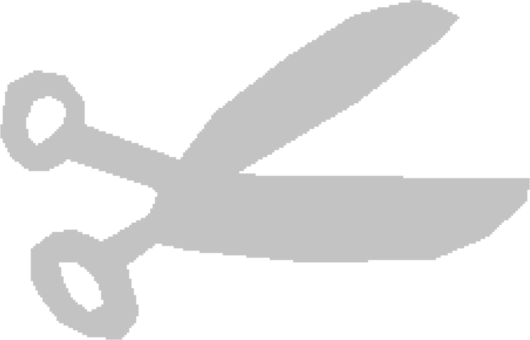Computer Icons Scissors Hair-cutting Shears Silhouette - Scissors (530x340), Png Download