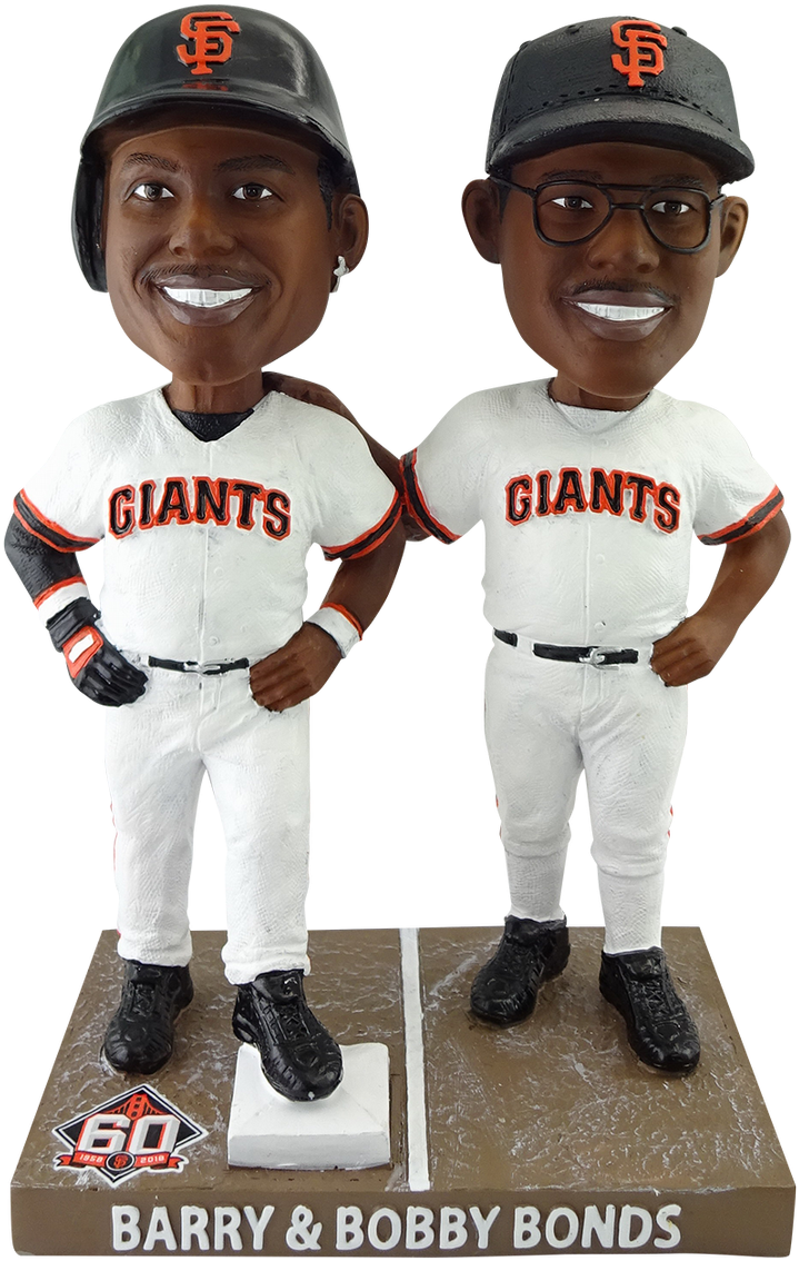 San Francisco Giants On Twitter - Barry And Bobby Bonds Bobblehead (772x1200), Png Download