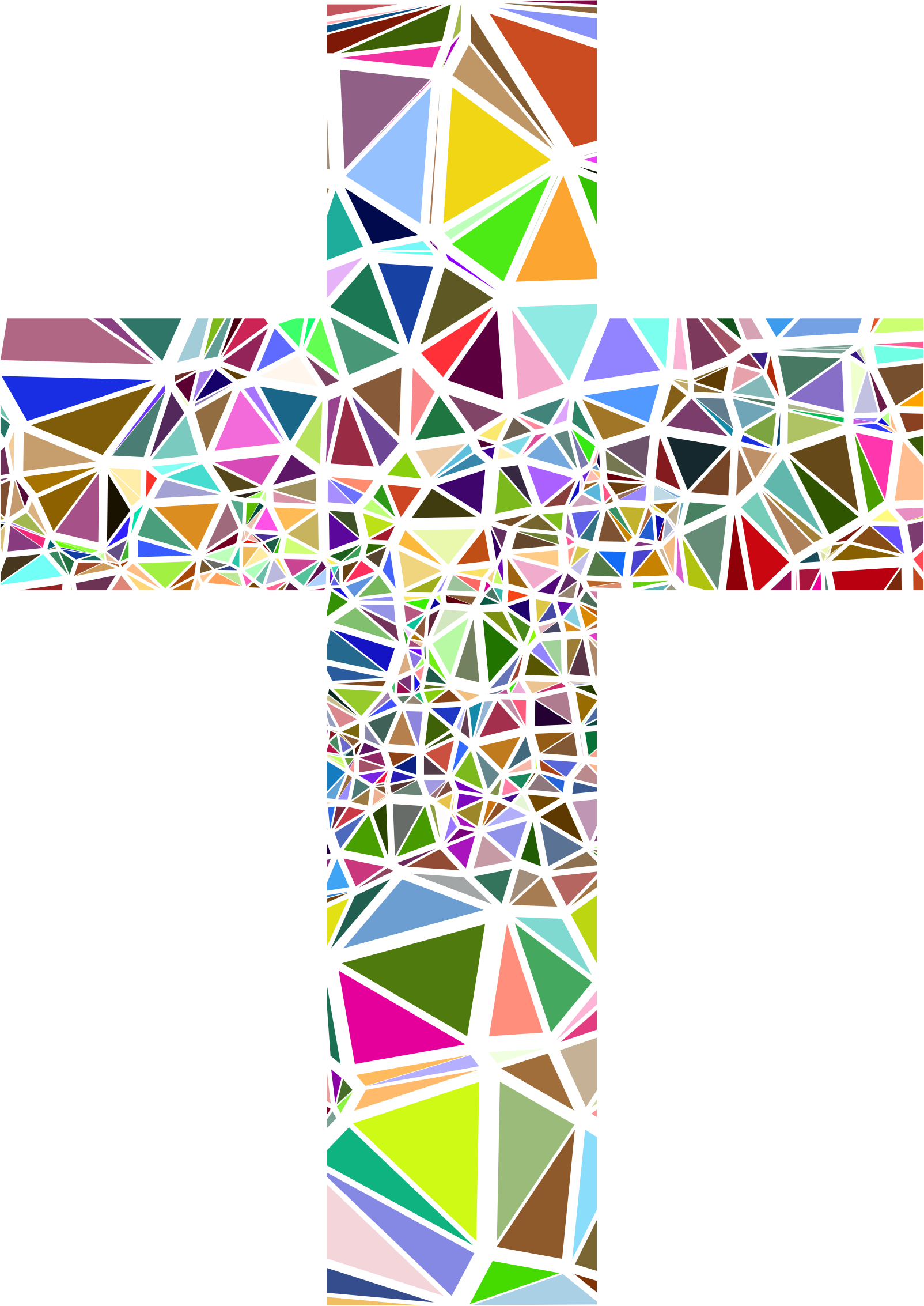 Png Royalty Free Low Poly Cross Big Image Png - Crosses With No Background (1604x2266), Png Download